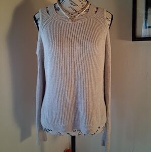 Hollister Off-the-Shoulder Cream Sweater